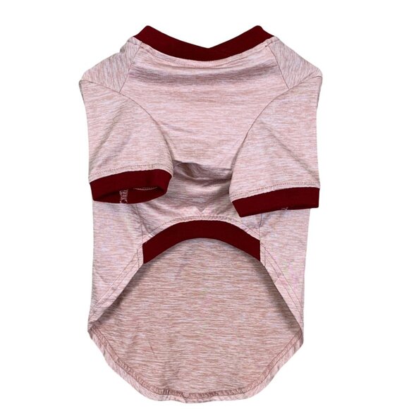 Reddy Pet Dog T-Shirt L With Reflective Lightning Print Maroon‎ Pink - Picture 4 of 4
